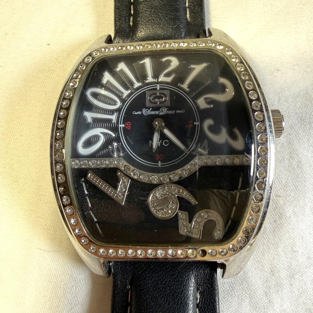 Marc Ecko Seven Deuce NYC Men's Quartz Watch Y2k Works - Picture 2 of 6